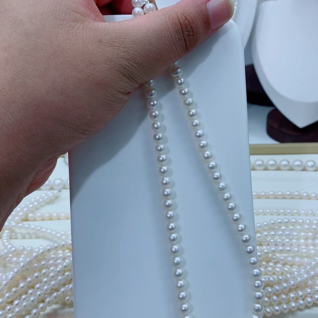 可***心淡水珍珠银S925镶嵌颈饰