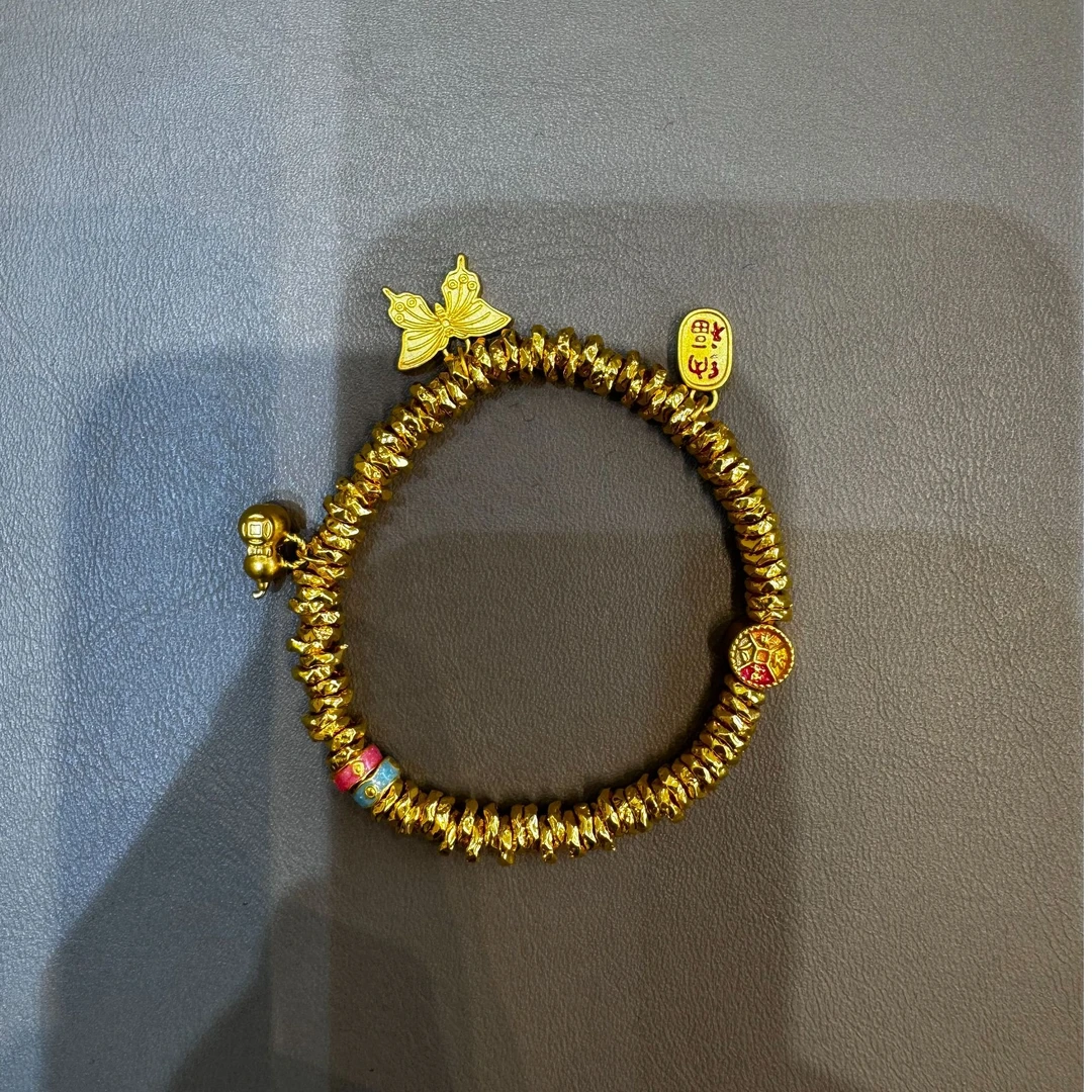 【W甄芝系列】足金999 卡5蝴蝶盘缠