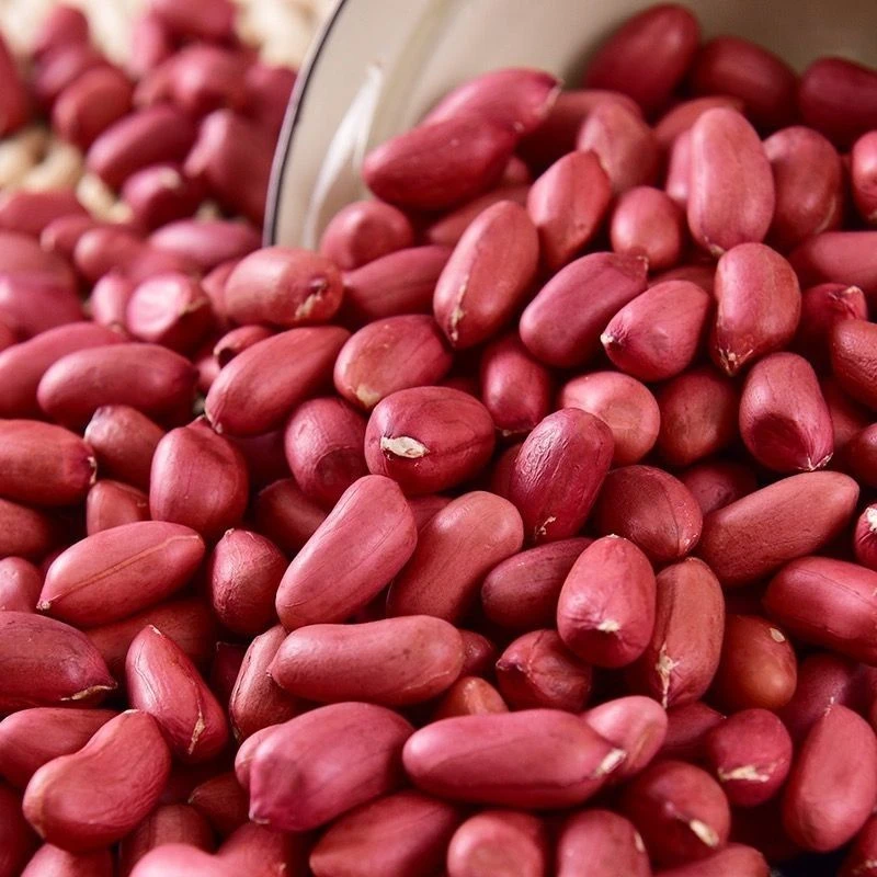 【无干燥剂】东北红皮花生米250g正宗农家小红粒生花生仁红衣花生米