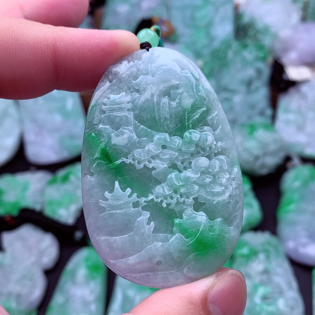 翡翠未镶嵌吊坠(不含链)