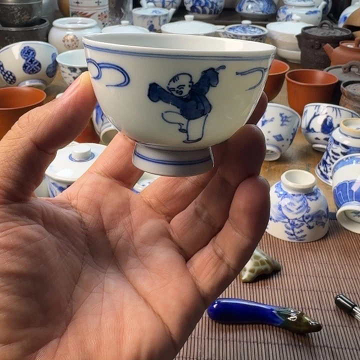 青花瓷器杯子茶具