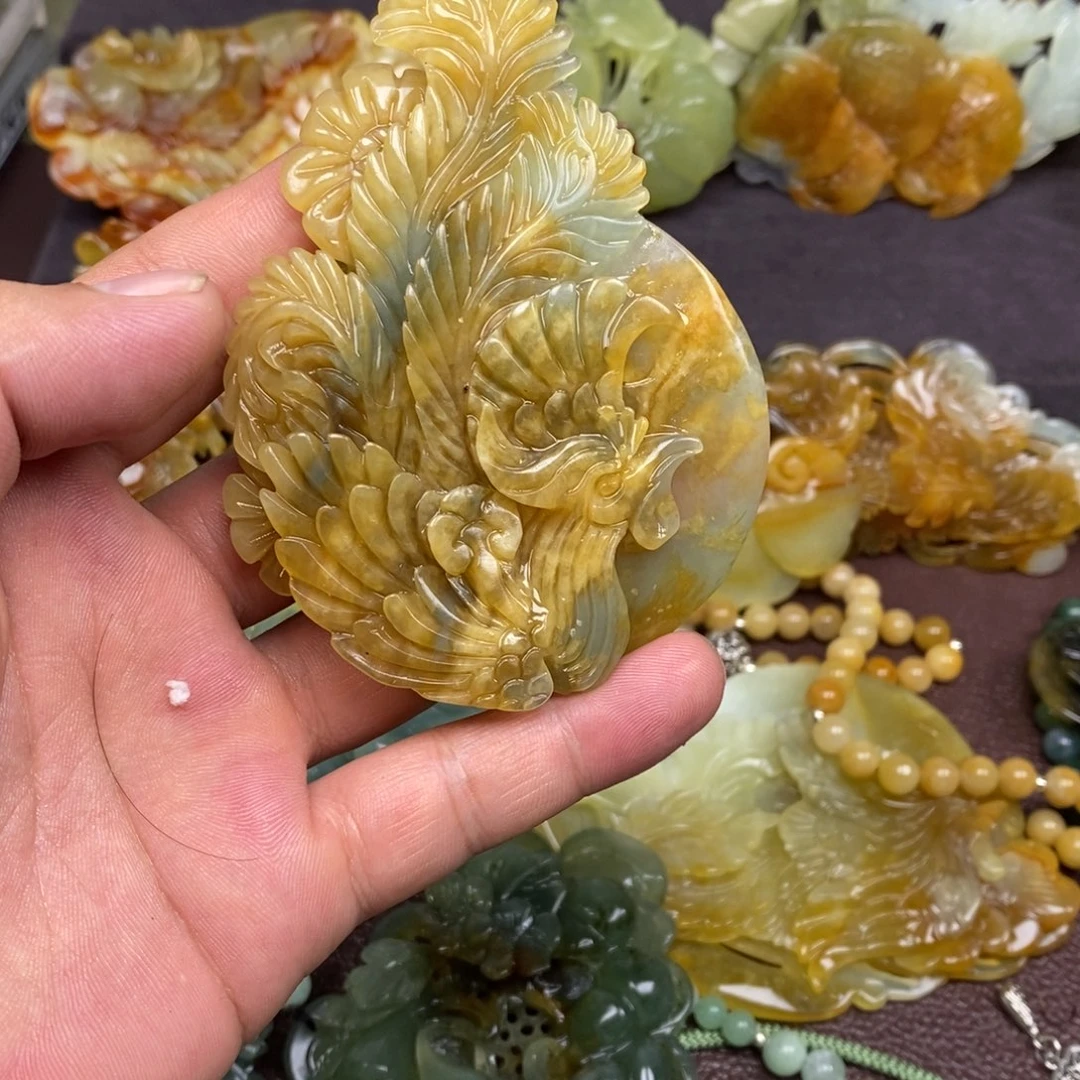 ****️未镶嵌蛇纹石玉吊坠(赠链)