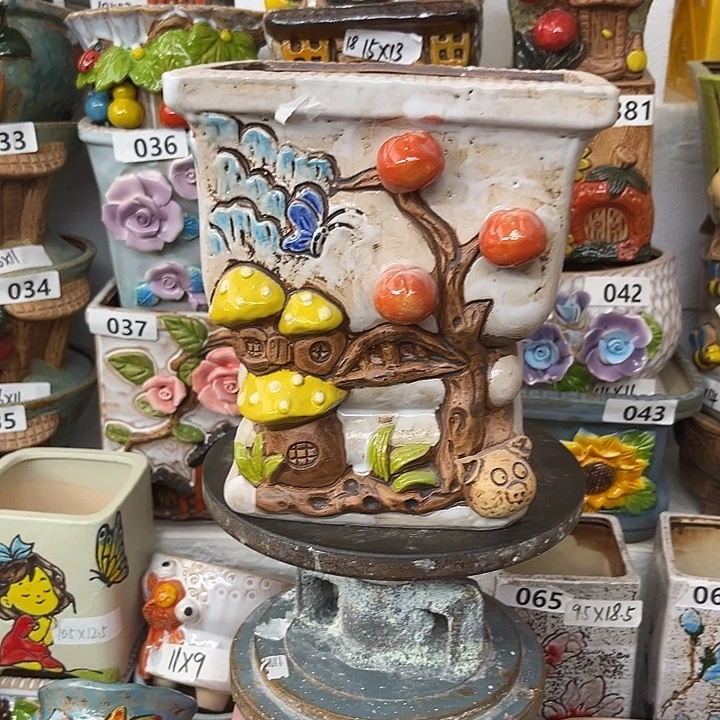 粗陶材质多肉花盆孤品福利