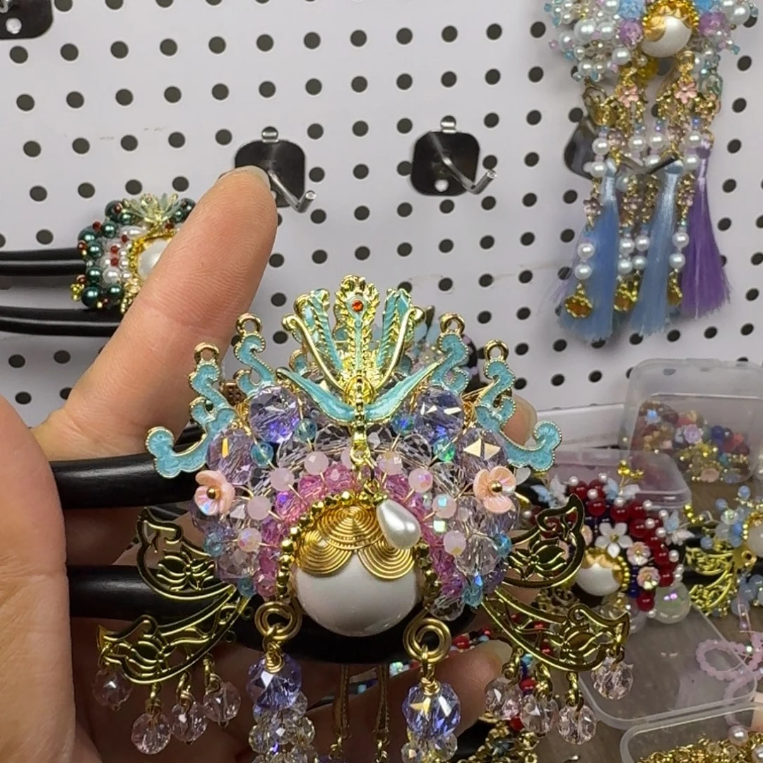 小***家醋酸铜合金古风刀马旦发簪