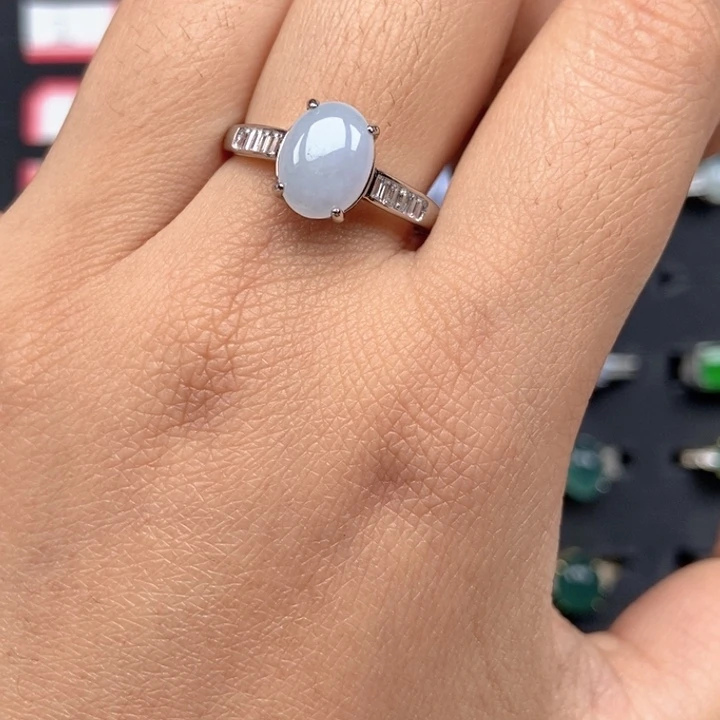 翡翠未镶嵌戒指戒指