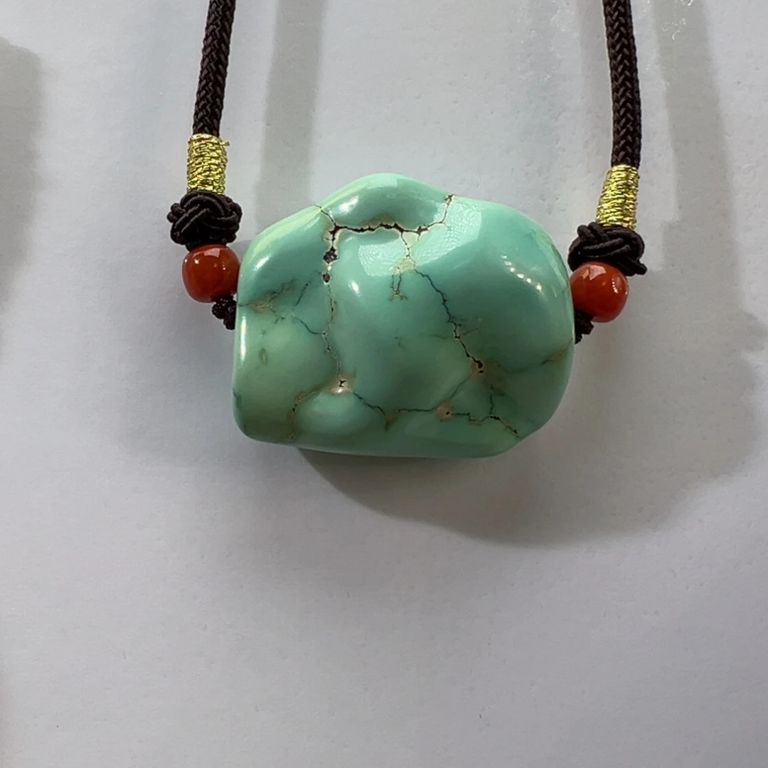 绿松石未镶嵌挂件