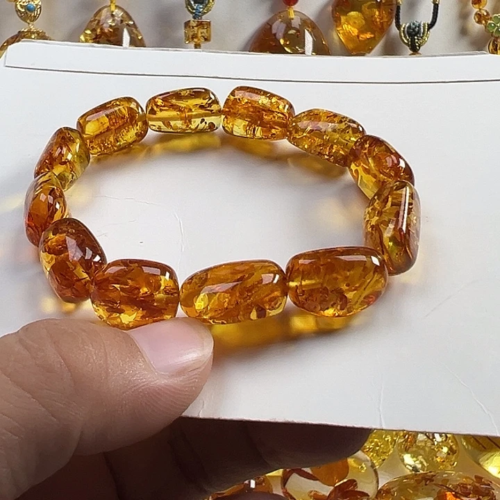 琥珀（花珀）项圈未镶嵌