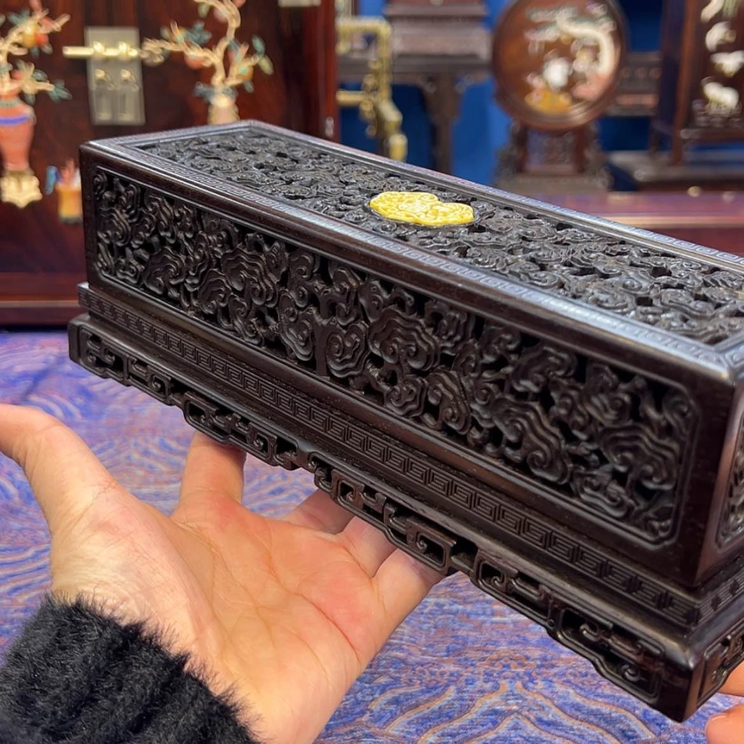 【闪购商品】红酸枝木类成套家具香盒