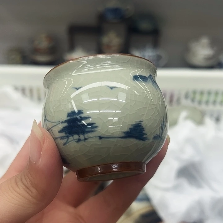 琉璃手工艺品百年乐氏茶具大放漏