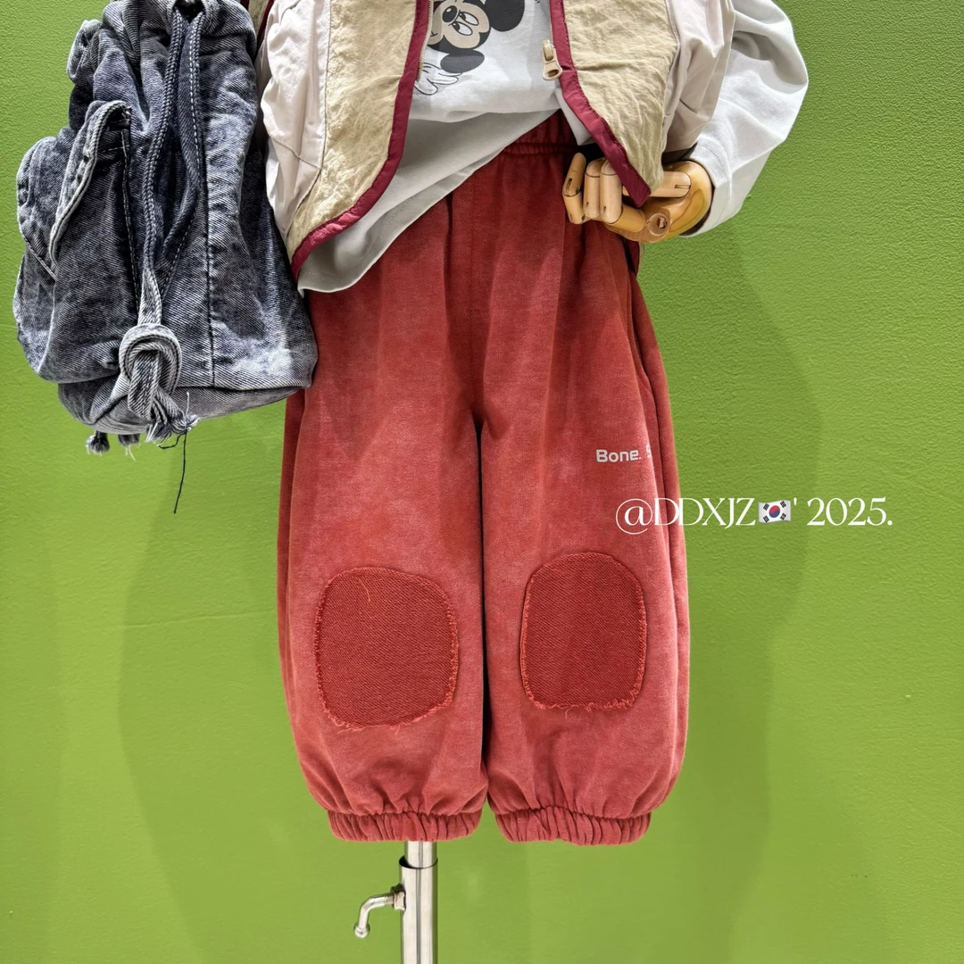 【3月11号大上新】春款儿童韩版时尚男女童可穿贴布运动休闲裤75053