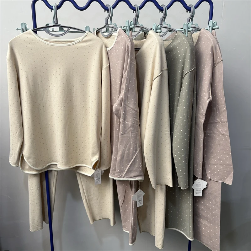 秋冬 家居套装 女波点家居套