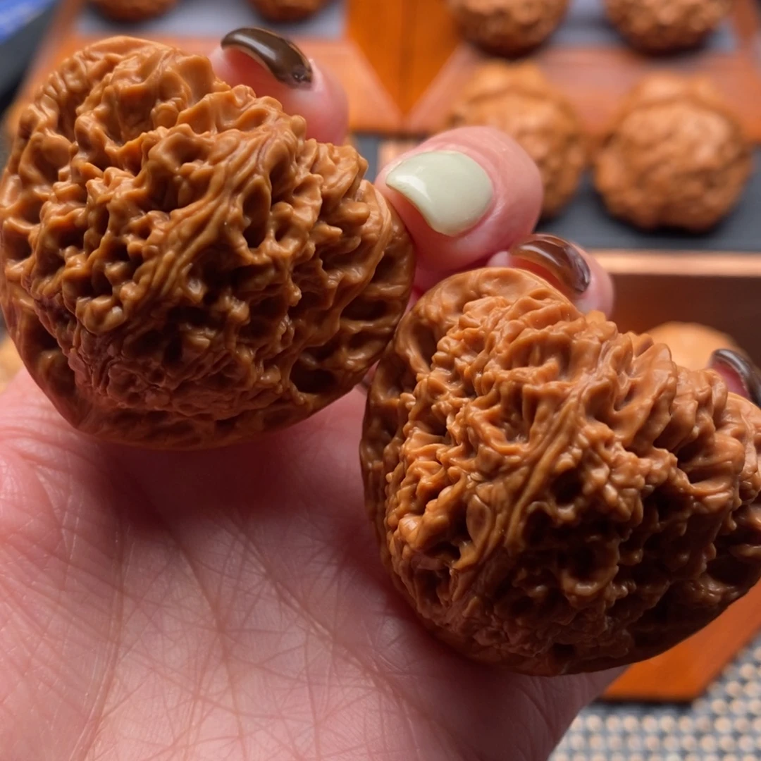 把件文玩核桃44尺寸三角江