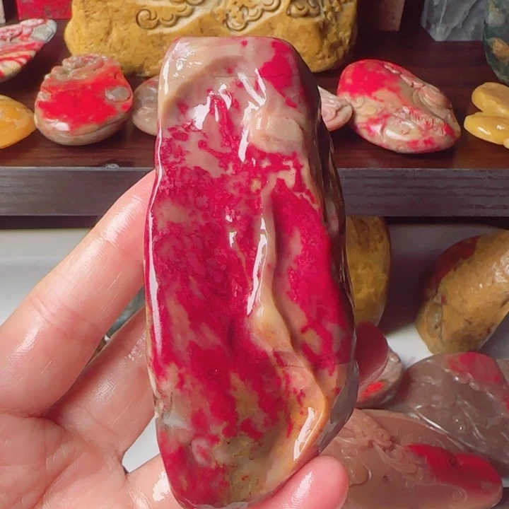 昌化石长**户昌化鸡血石原石