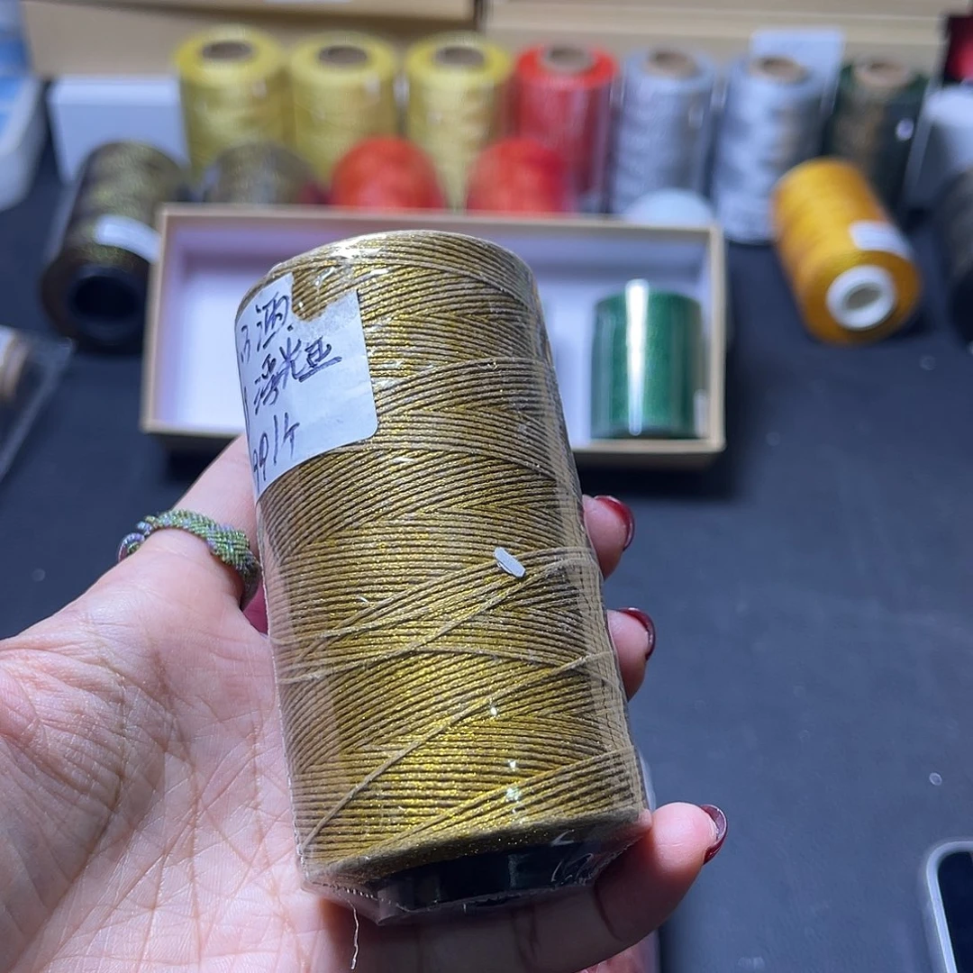 0.3高端洒金扁蜡浮光金100克