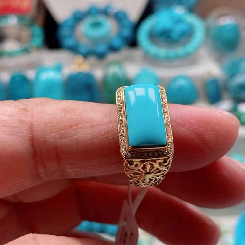 【闪购商品】绿松石绿松石18K金镶嵌