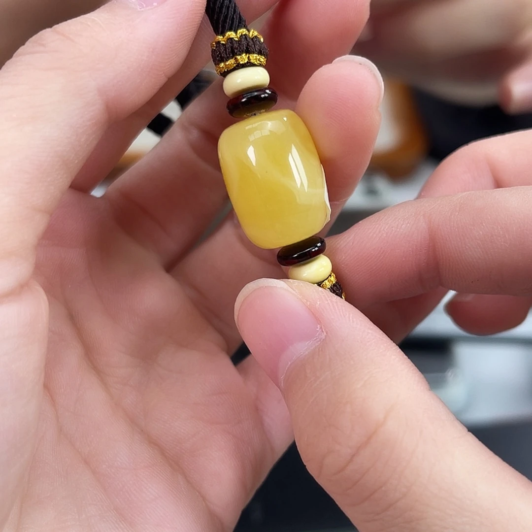 手链琥珀未镶嵌桶珠手链