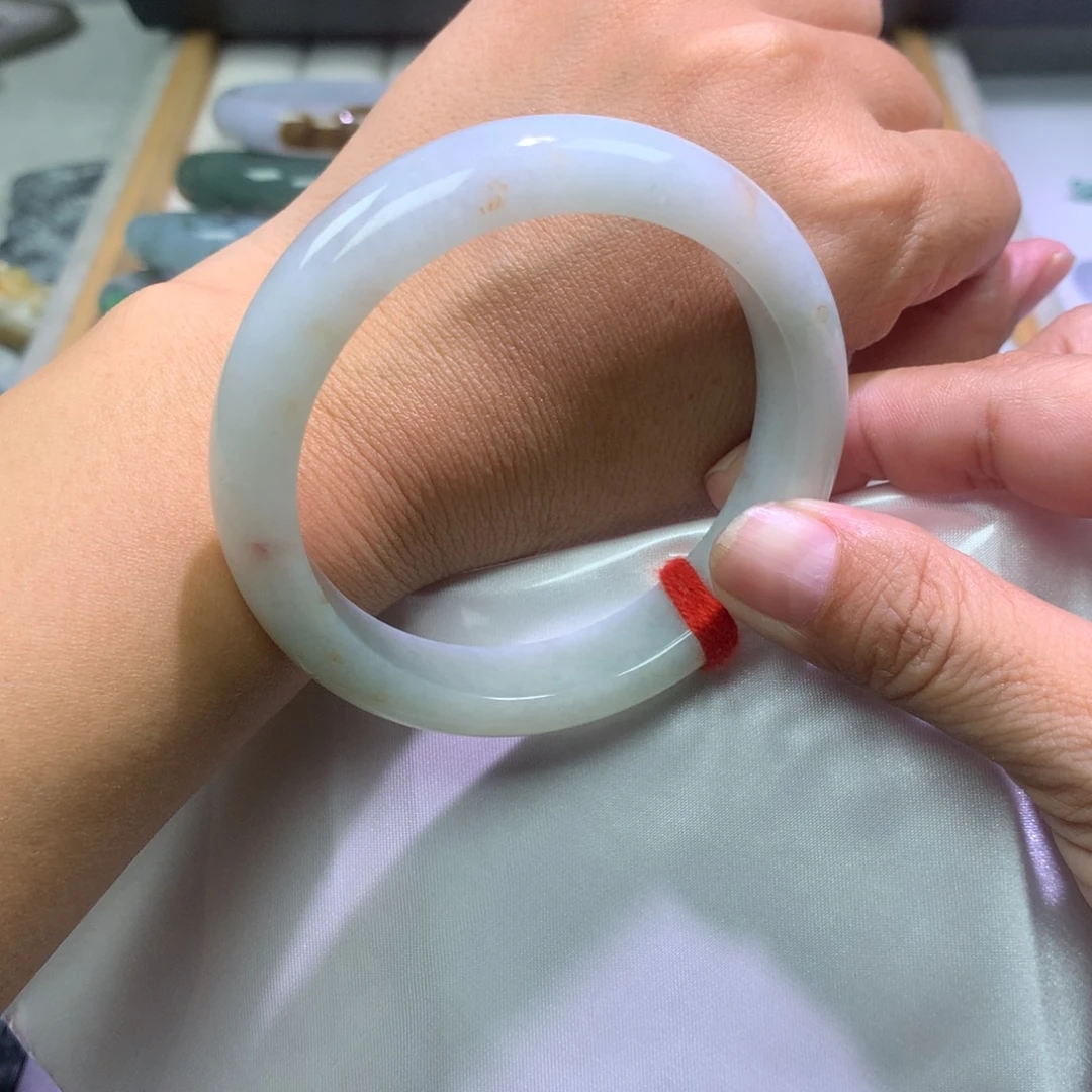 定制翡翠未镶嵌手镯57..5