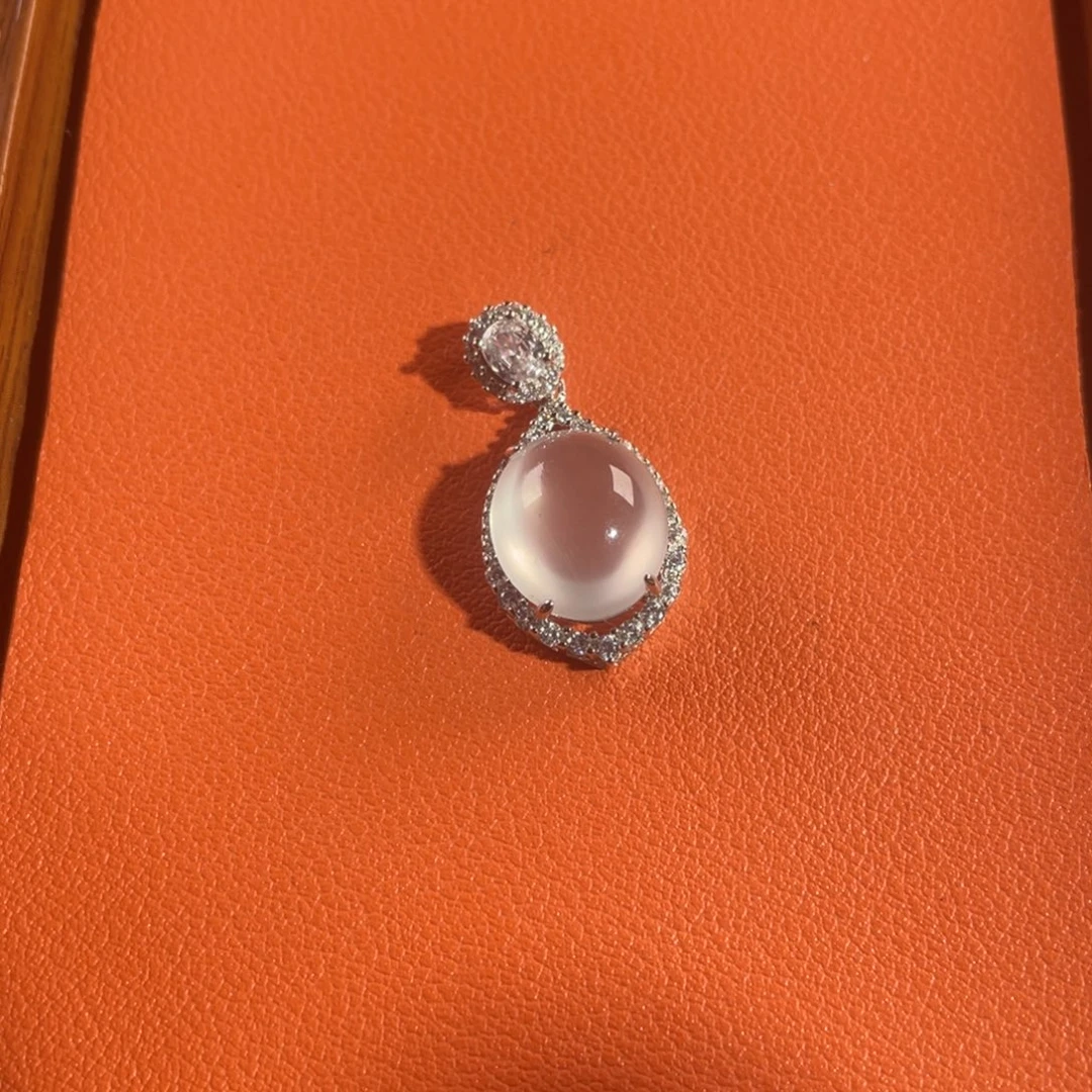 石英质玉银S925镶嵌蛋面