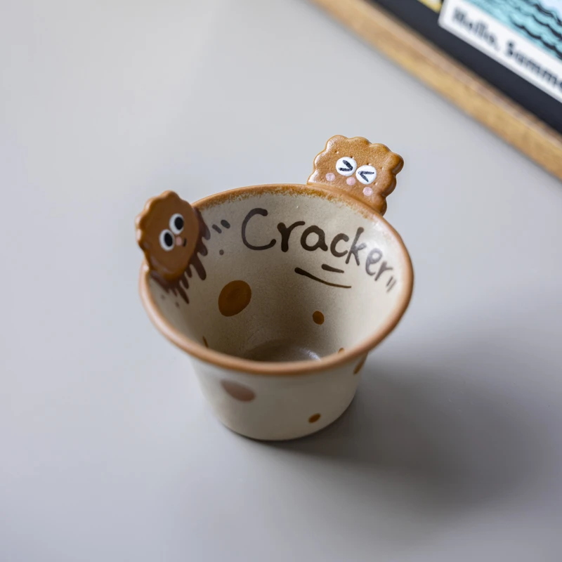 443饼干手工陶瓷咖啡杯