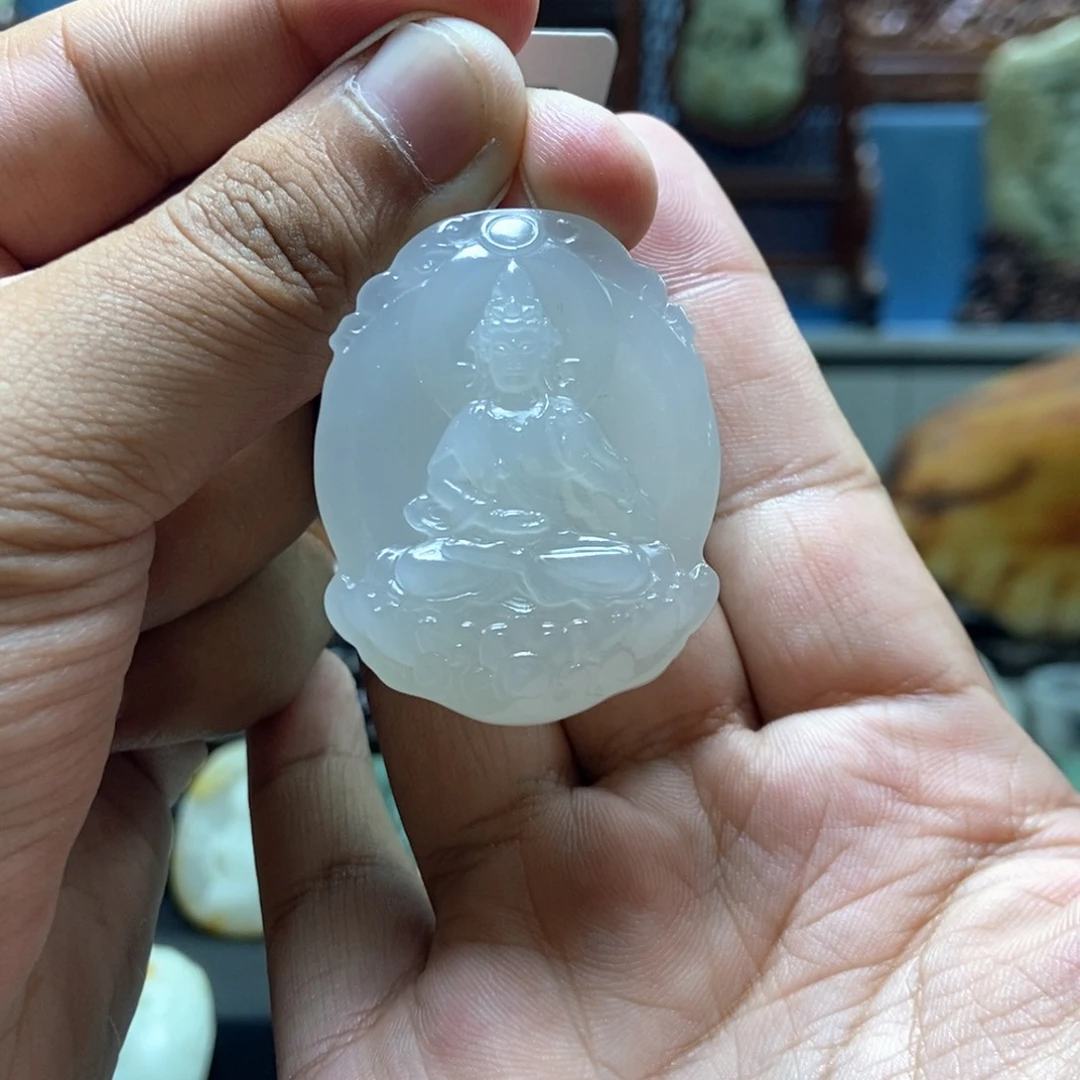 和田玉未镶嵌挂件