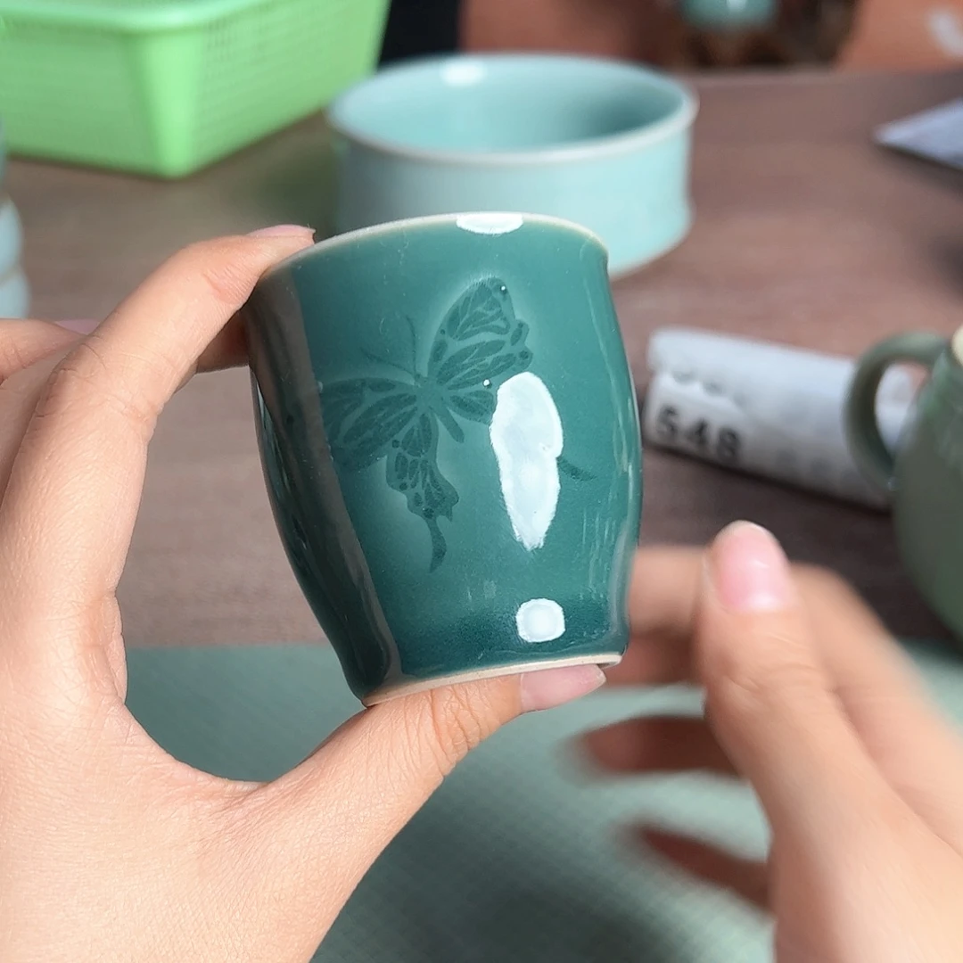云间青瓷龙泉小米茶器