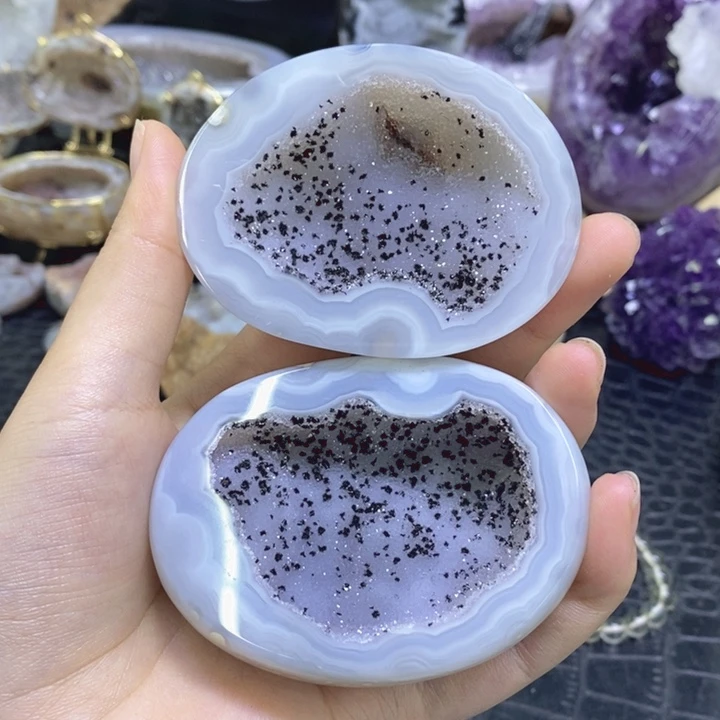 水晶珠宝半成品未镶嵌彩晶盆