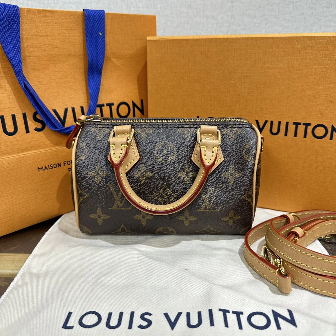 99新 LouisVuitton/路易威登 speedynano 手提单肩斜挎包 08869