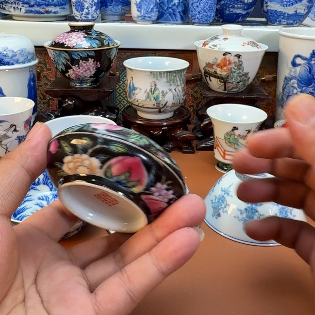 向****杯子景德镇全手工手绘陶瓷