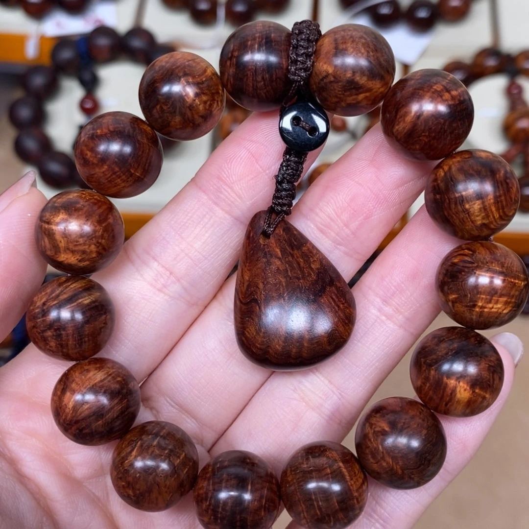 平***云黄花梨/降香黄檀手串/手链海南黄花梨1.5