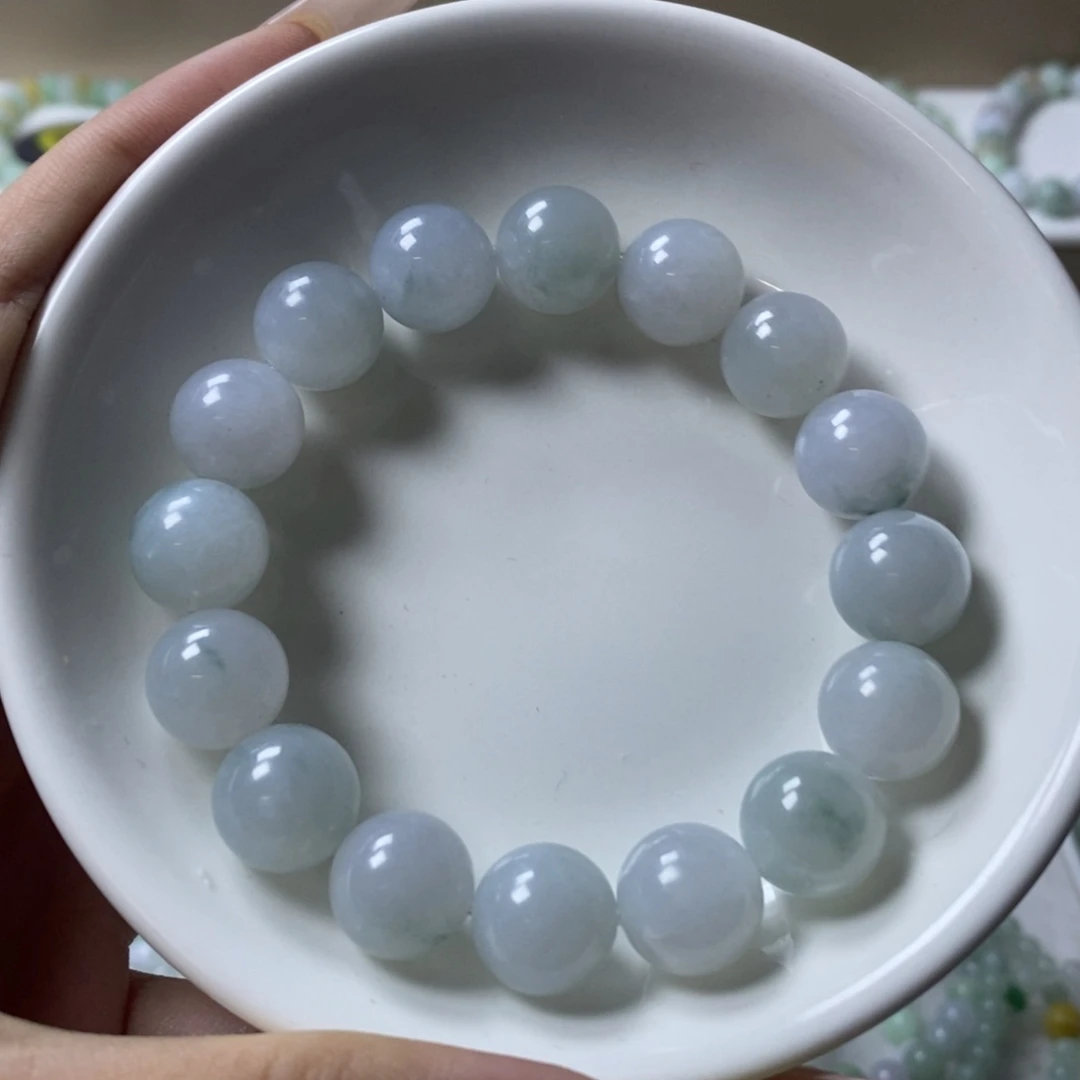 未镶嵌手链翡翠飘蓝花卡12.3