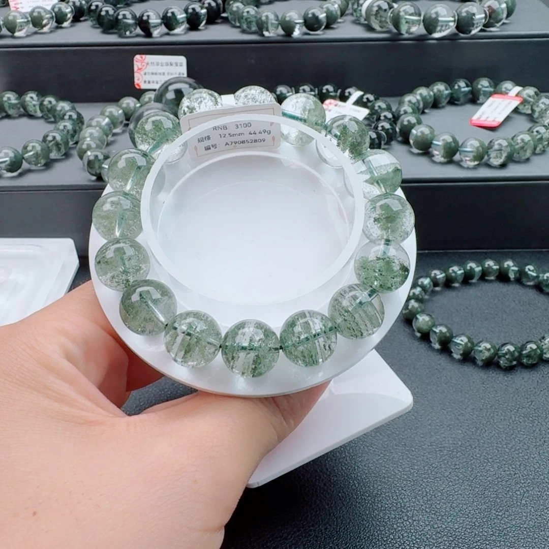 银S800镀金镶嵌水晶手链