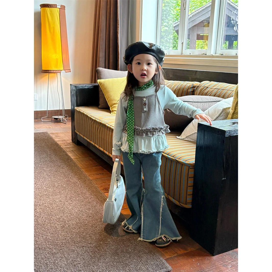 YTJJ·25秋~弹力流苏牛仔裤25652（汉服）