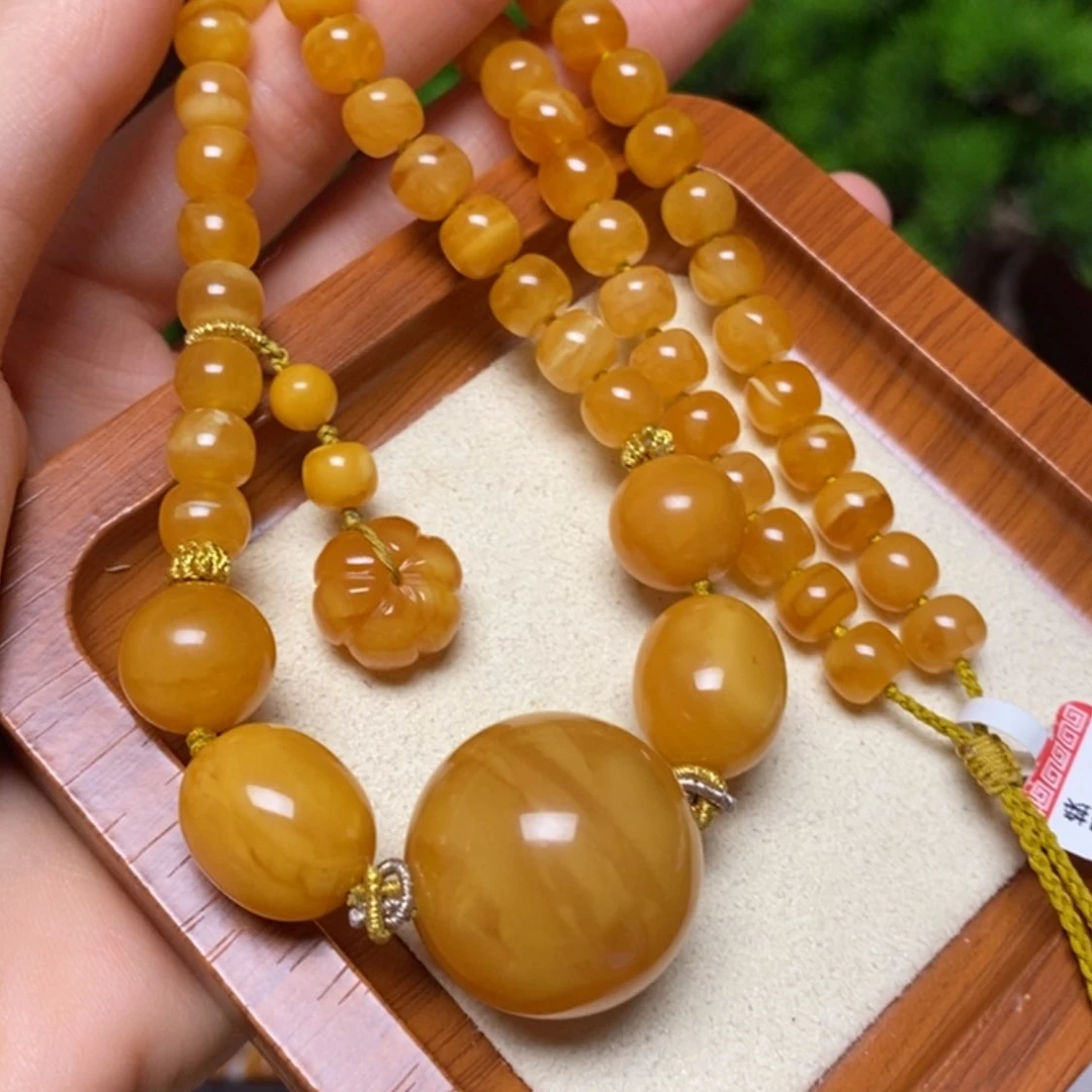 【闪购商品】蜜蜡颈饰未镶嵌项链