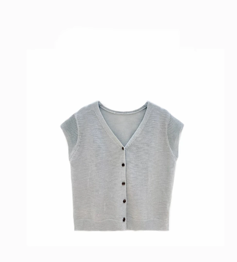 XiANJiE 2025夏季新款时尚气质休闲毛衣上衣