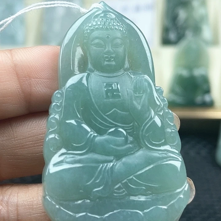 颈饰未镶嵌翡翠天然翡翠陀佛