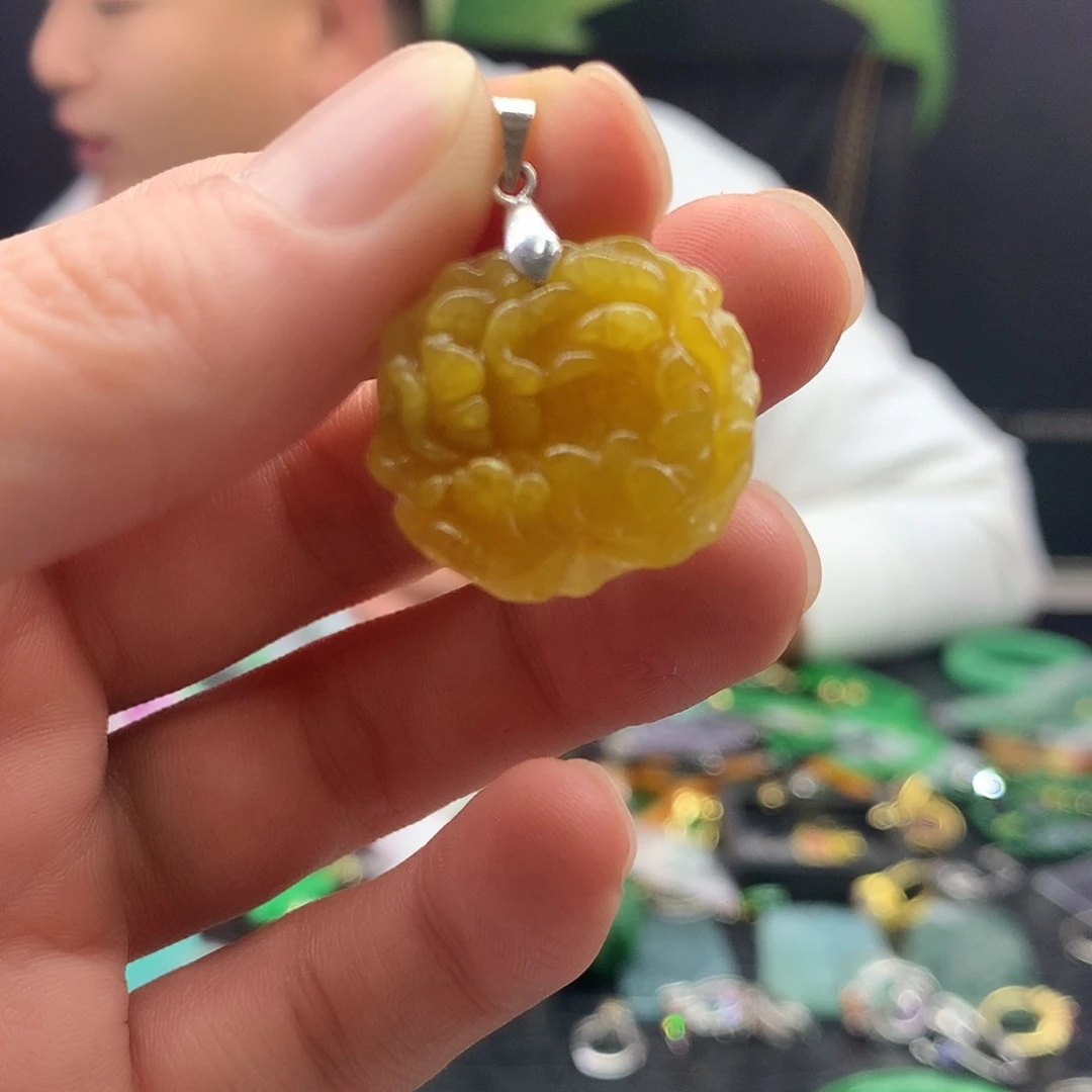 翡翠银S925镶嵌颈饰