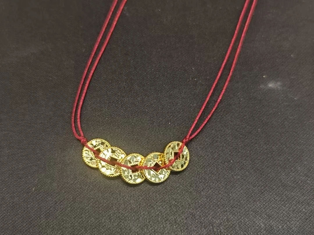 足金 五帝钱手链