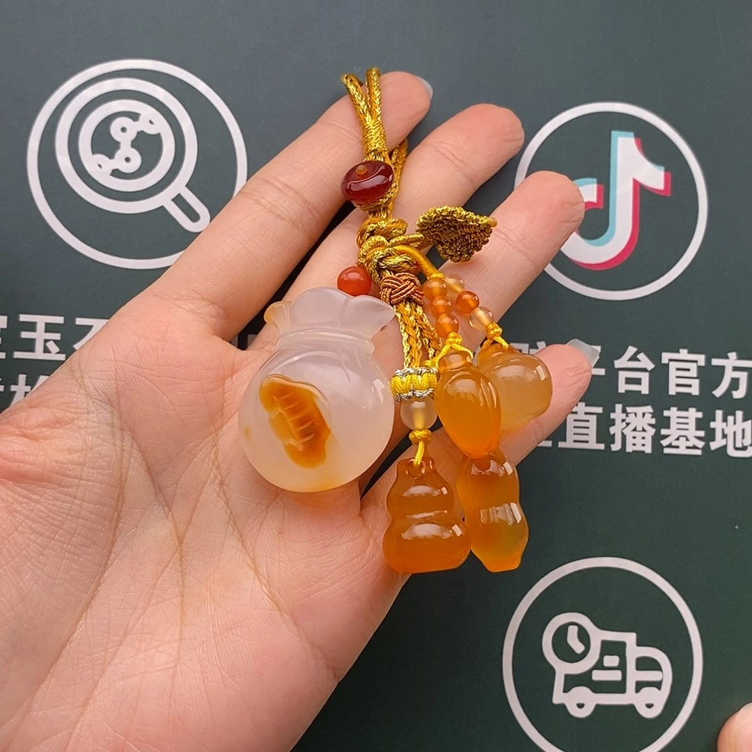 大***蛋玛瑙/玉髓未镶嵌车挂