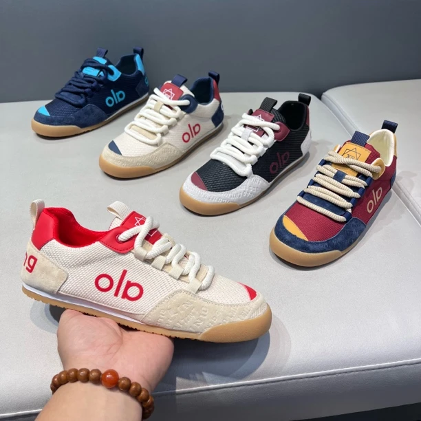 透气低帮系带时尚休闲鞋拼色潮流春夏时尚夏季单鞋