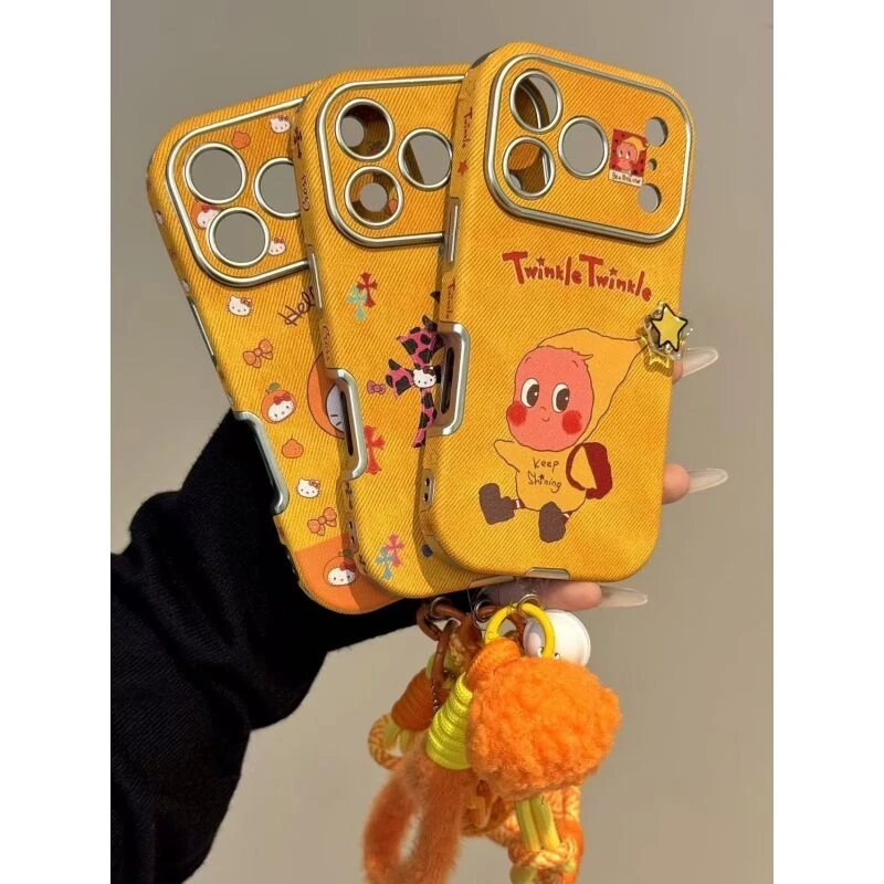 创意趣味彩色十字架星星宝宝猫咪适用ihone17promax苹果16p手机壳