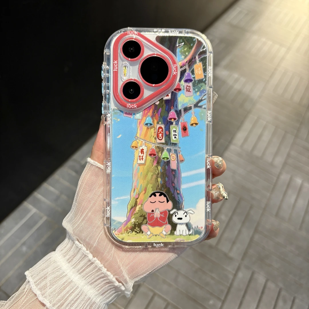 苹果/华为/oppo/vivo/小米 小新许愿树适用pura70羽纱奶油手机壳