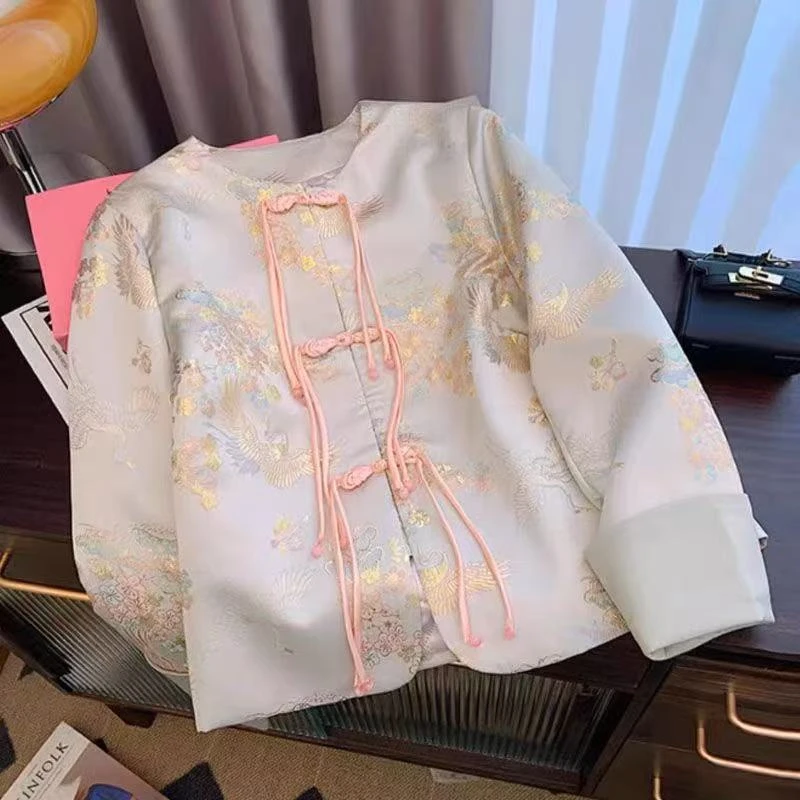 【漫漫～外套806】新中式风外套别致流苏盘扣立领女名媛气质小香风