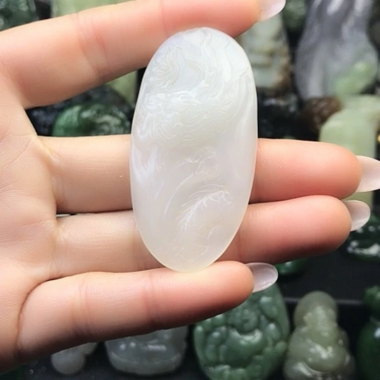 和田玉未镶嵌挂件