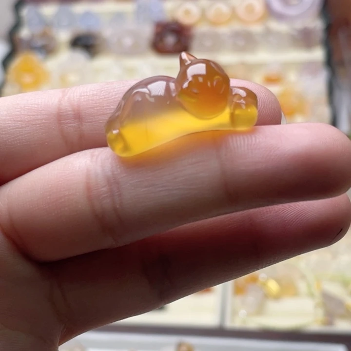 玛瑙/玉髓未镶嵌玛瑙趴趴猫
