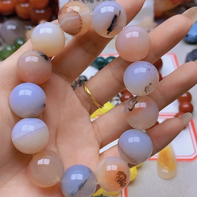 【闪购商品】未镶嵌玛瑙/玉髓珠宝半成品七*?