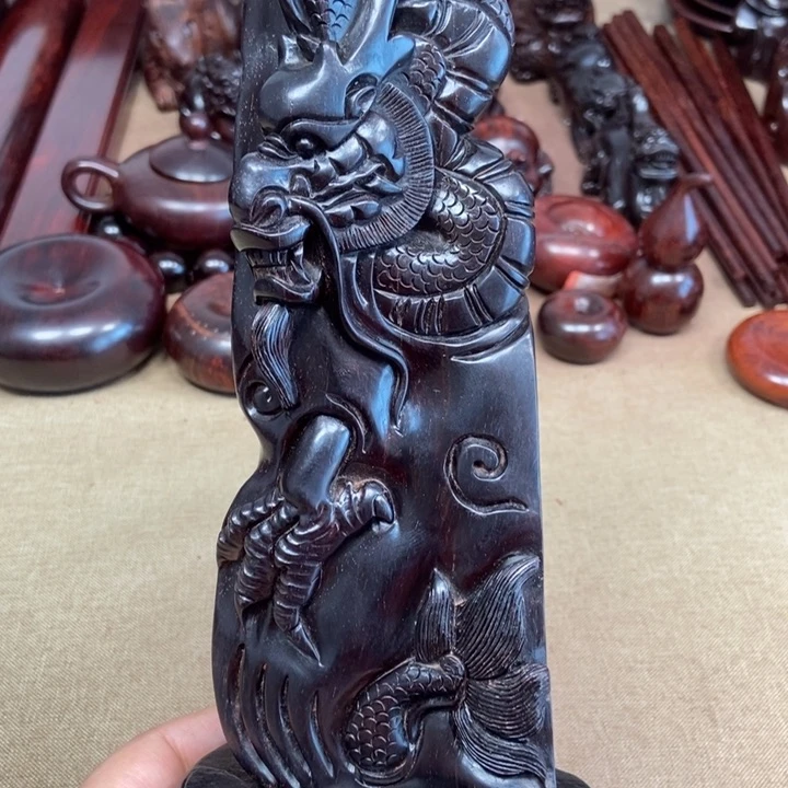 檀香紫檀（小叶紫檀）印度小叶紫檀（龙行天下摆件）