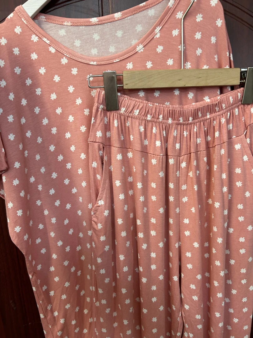 妈妈款大码百搭柔软居家外穿套装