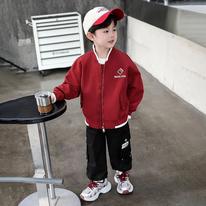 男童外套春秋款2025新款洋气儿童装早秋衣服时髦宝宝秋装夹克上衣