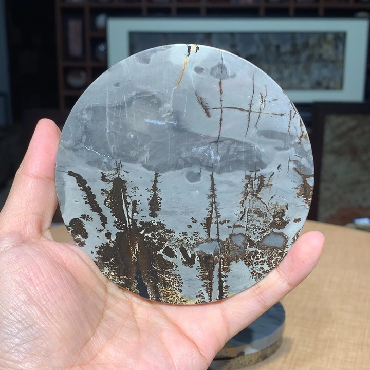 广西国画石摆件，观赏收藏