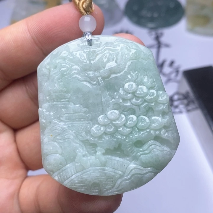 颈饰未镶嵌翡翠翡翠